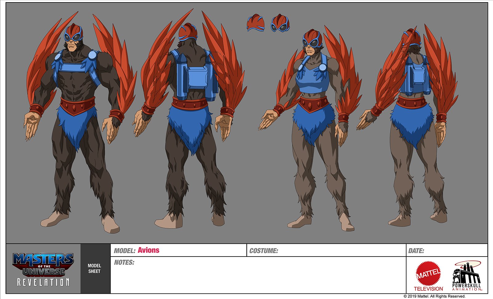 The King & Queen in Battle Gear! Eternian Allies! Shadow Beasts! Powerhouse Animation shares more design models for Masters of the Universe: Revelation.