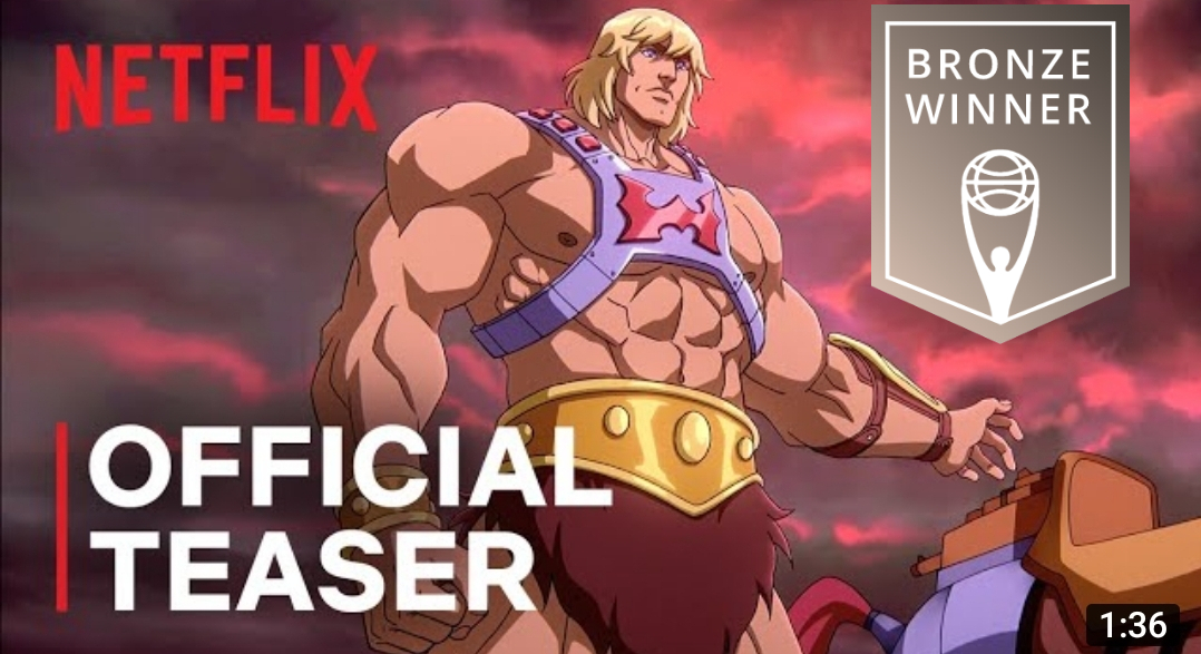 ”Masters of the Universe: Revelation” Teaser Trailer wins Clio Award!