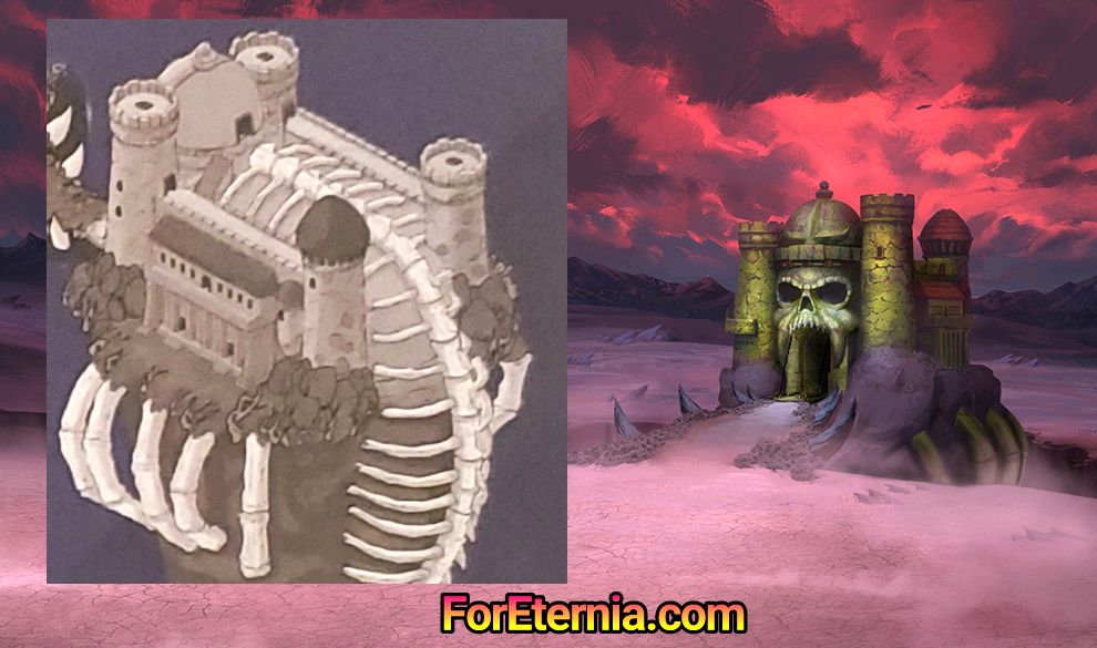 A closer look at Castle Grayskull’s vertebrae & appendages in ”Masters of the Universe: Revelation”
