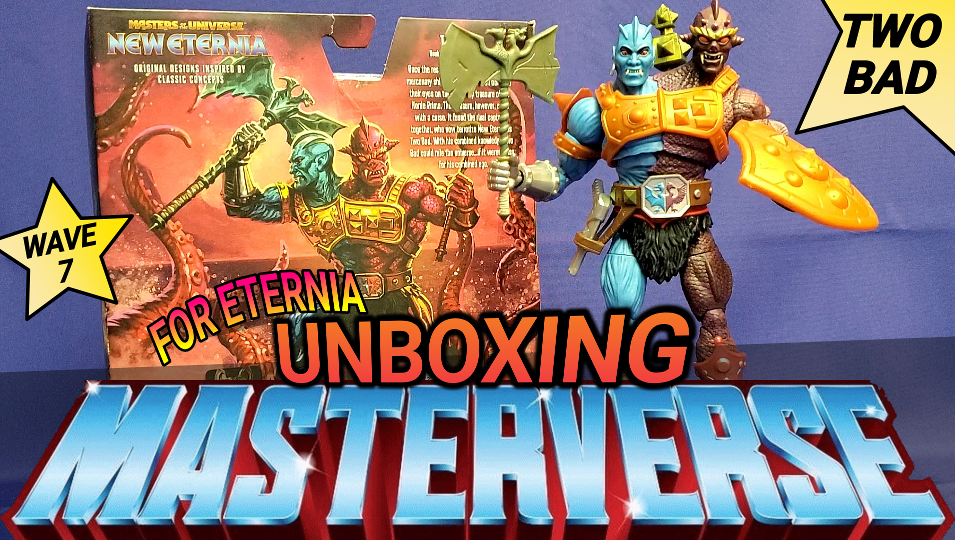 Watch our UNBOXING & REVIEW of Two Bad, the Wave 7 Deluxe Masterverse figure