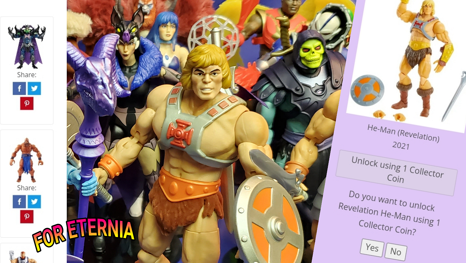 NEW FEATURE! Track your Figure Collection on ForEternia.com!