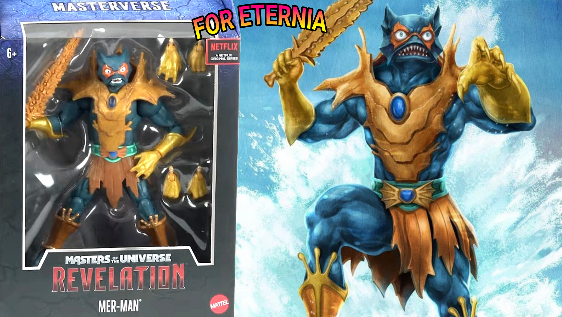 MASTERVERSE Wave 9 Core is Confirmed with Revelation Mer-Man 2.0 Packaging Artwork