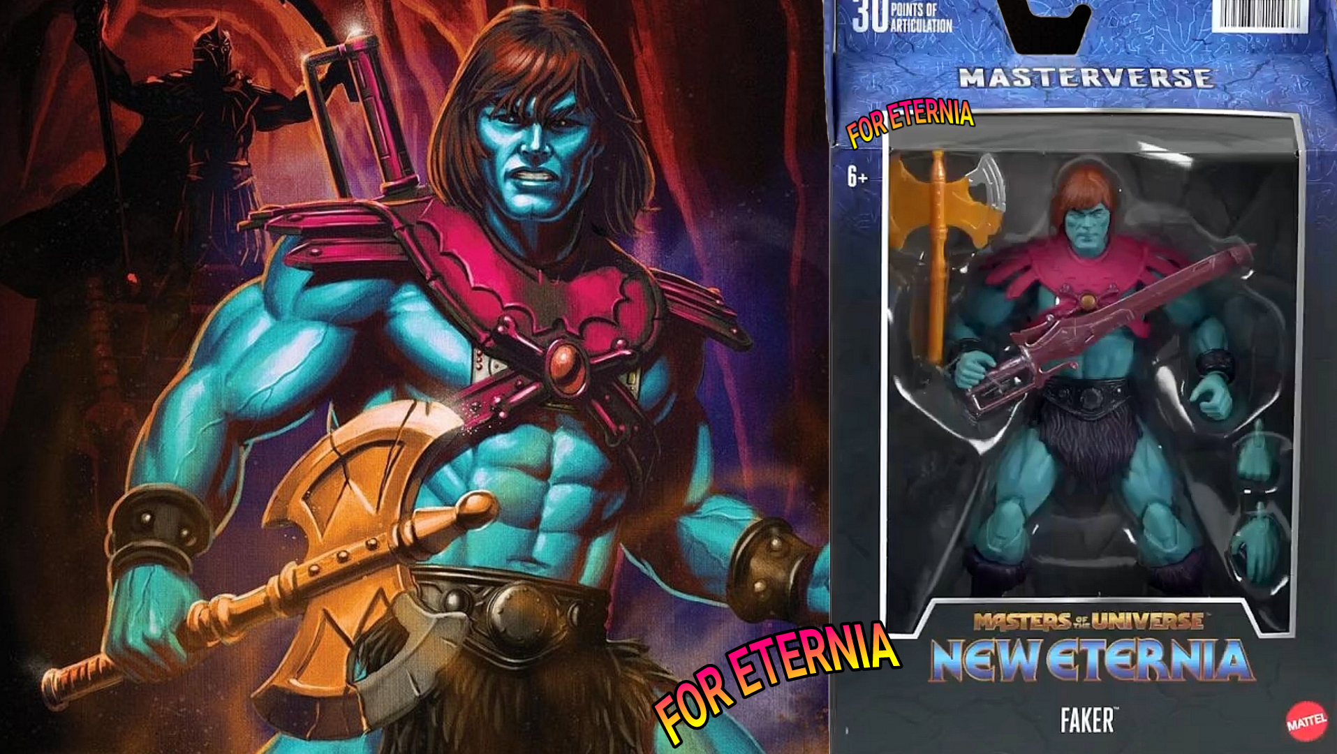 Masterverse New Eternia Faker Wave 9 packaging artwork and bio revealed