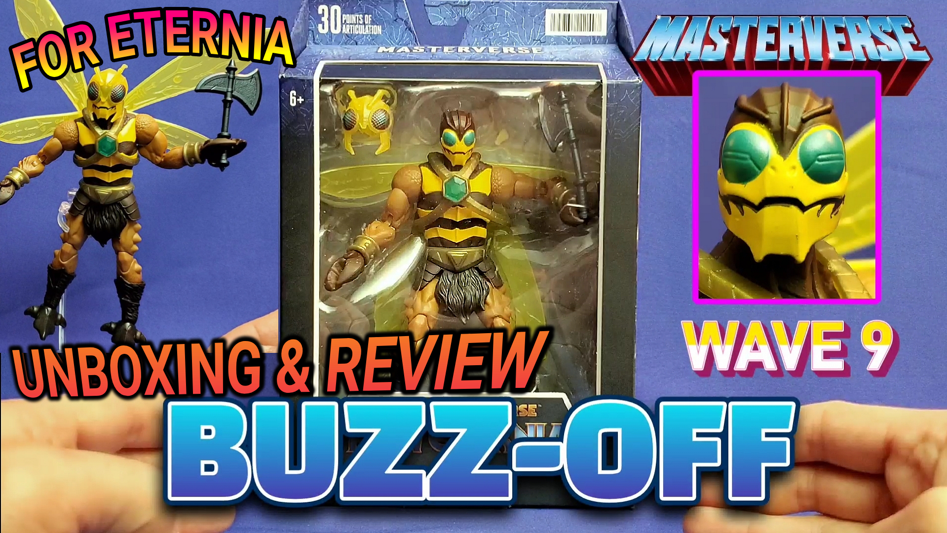 Watch our UNBOXING & REVIEW of the MASTERVERSE Buzz-Off Wave 9 New Eternia Figure