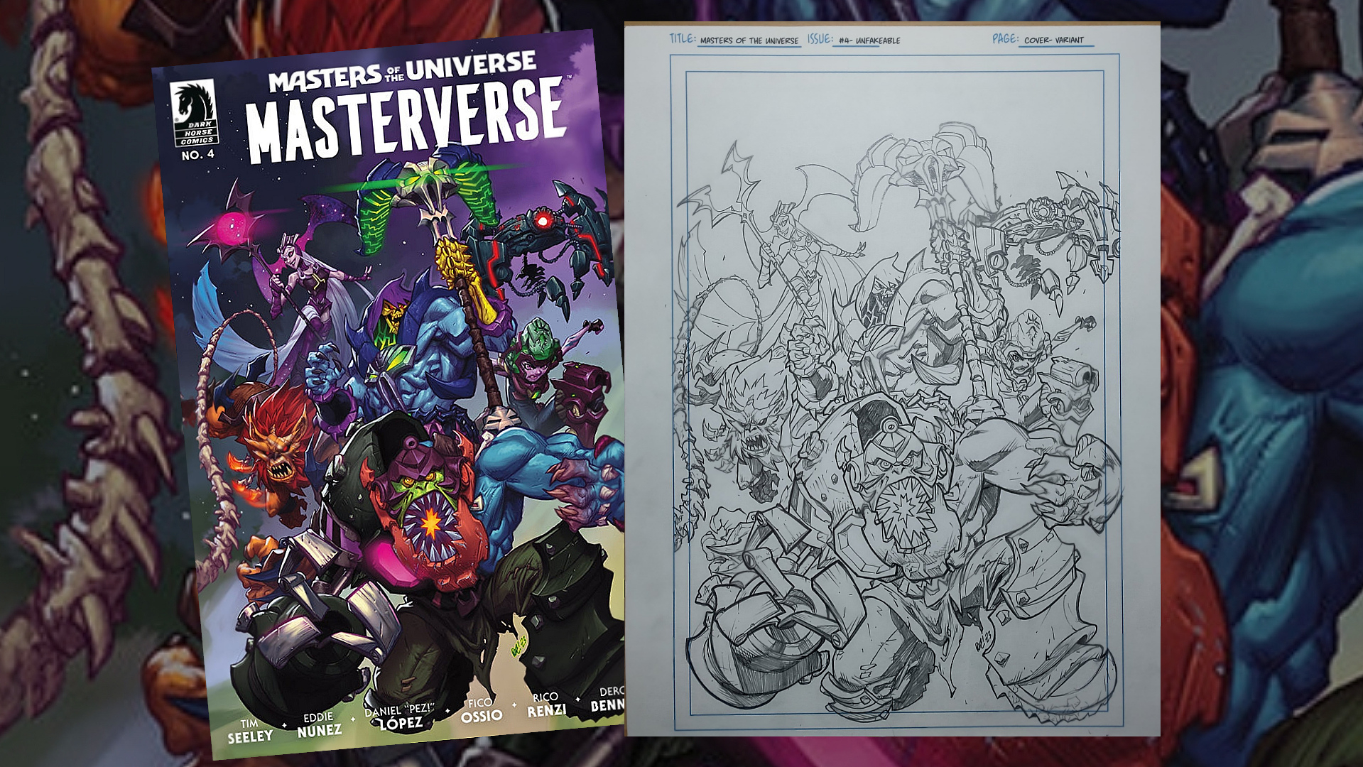 The Original Variant Cover Art for Masterverse Comic Issue #4 is available for sale