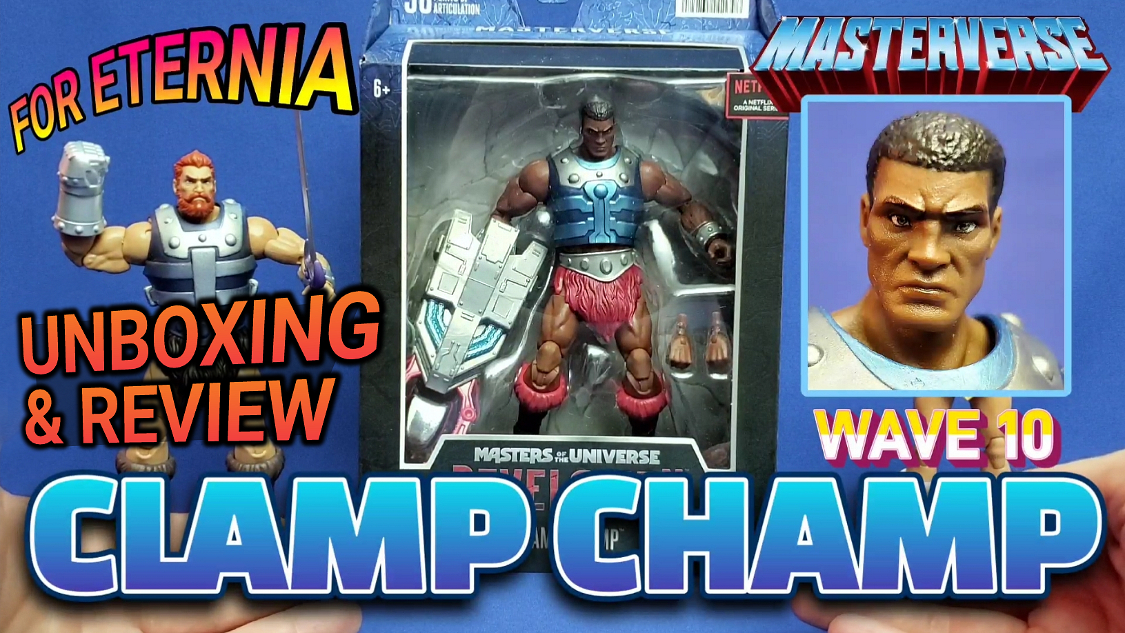 UNBOXING & REVIEW Masterverse CLAMP CHAMP Wave 10 Masters of the Universe: Revelation Action Figure