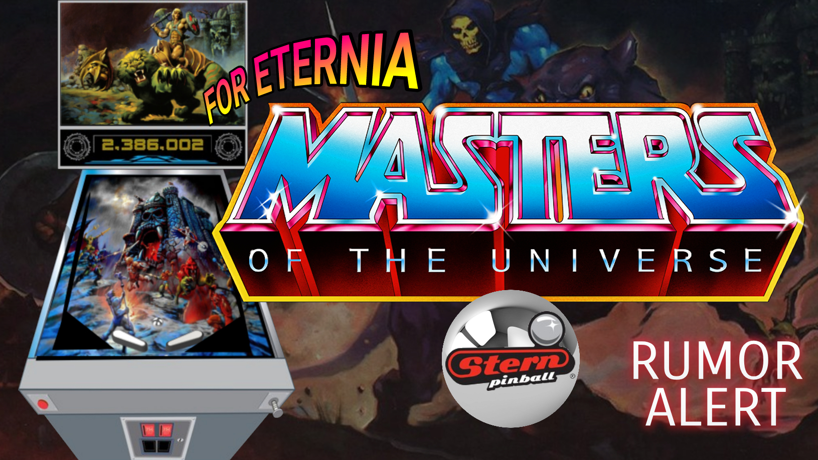 RUMOR: Will Stern be announcing a Masters of the Universe Pinball Machine soon?