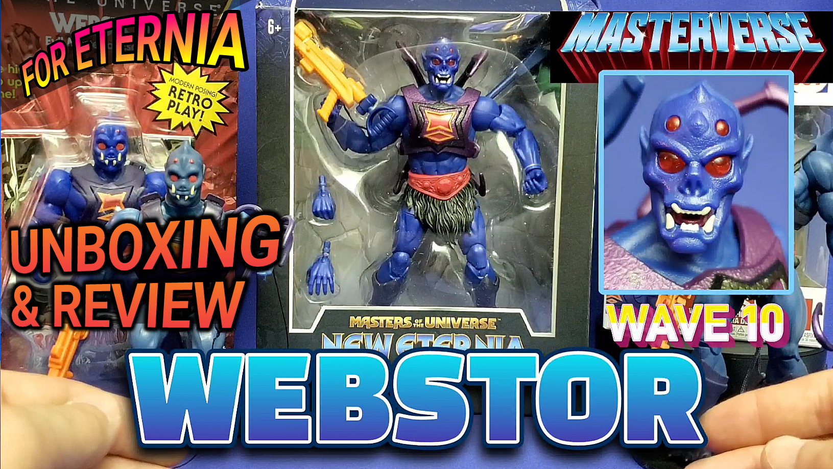 UNBOXING & REVIEW Masterverse WEBSTOR Wave 10 Masters of the Universe New Eternia Action Figure