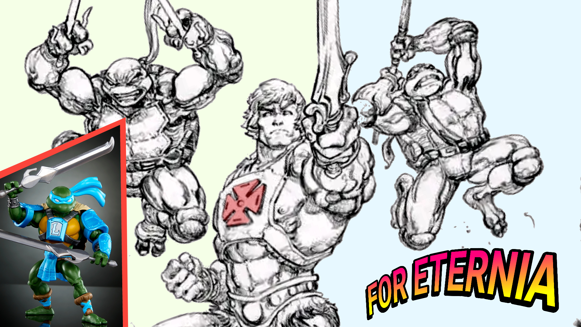 Cancelled MOTU/TMNT Crossover comic series artist Freddie E. Williams II returns to illustrate ”Turtles of Grayskull” minicomics