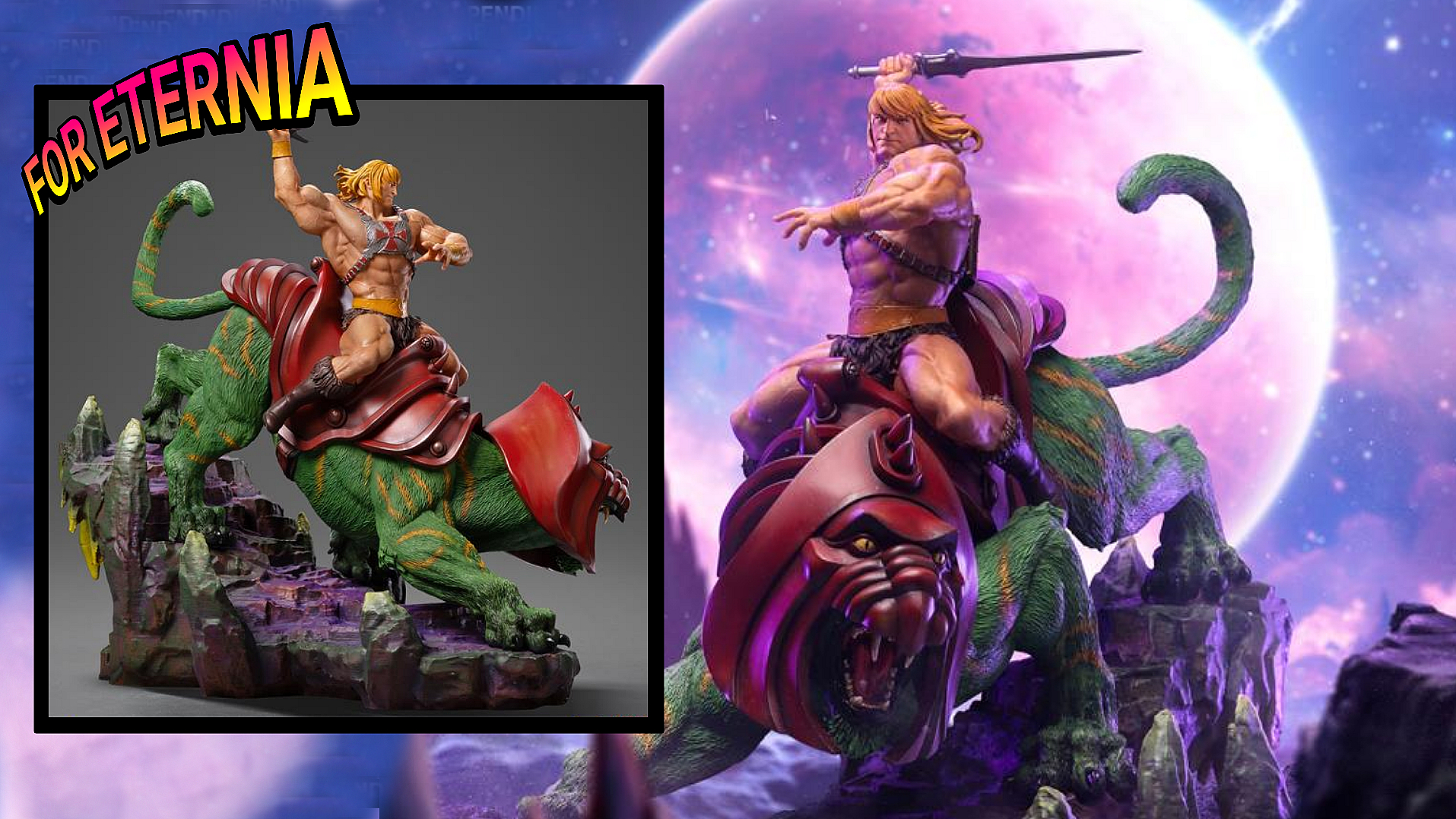 New Iron Studios He-Man & Battle-Cat 1:10 Deluxe Art Scale Limited Edition Statue available for Pre-Order