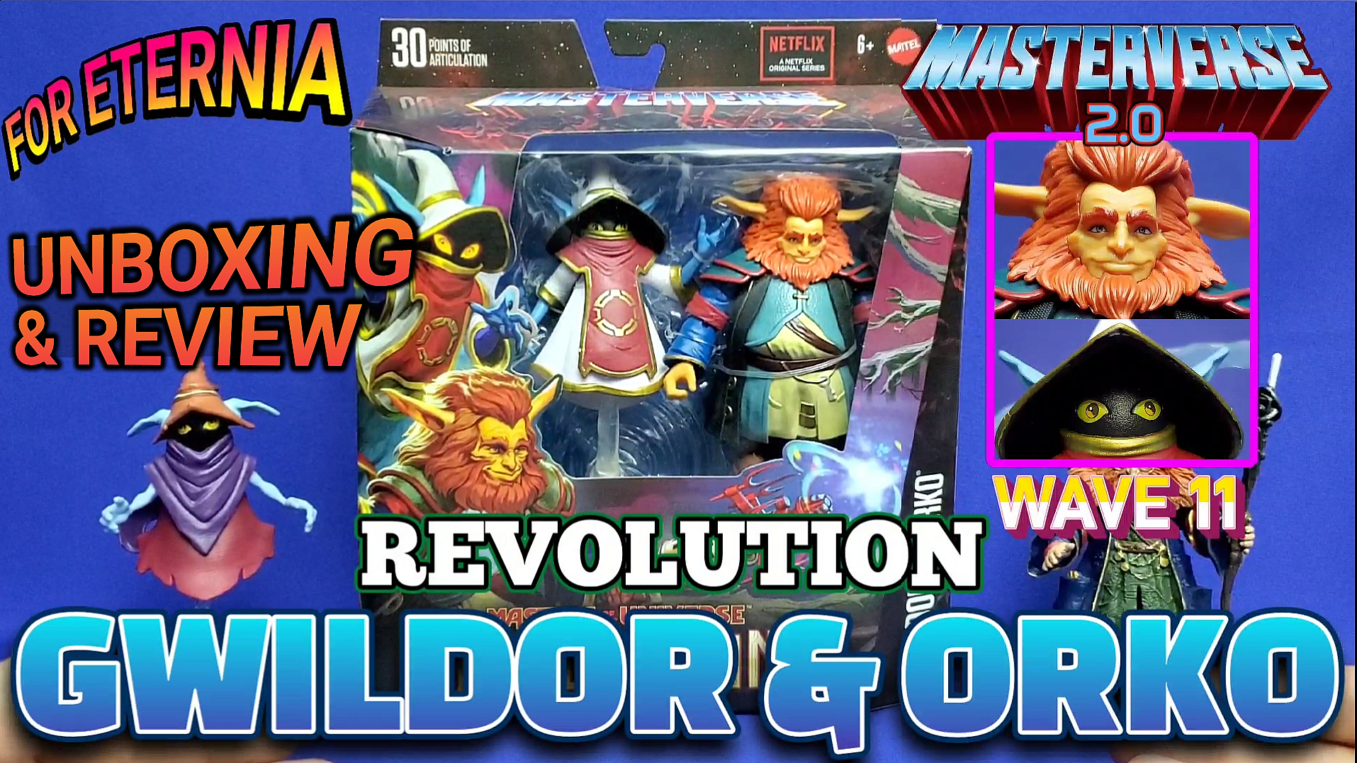 UNBOXING & REVIEWING the Masterverse GWILDOR & ORKO ”Masters of the Universe: Revolution” Action Figure 2-Pack
