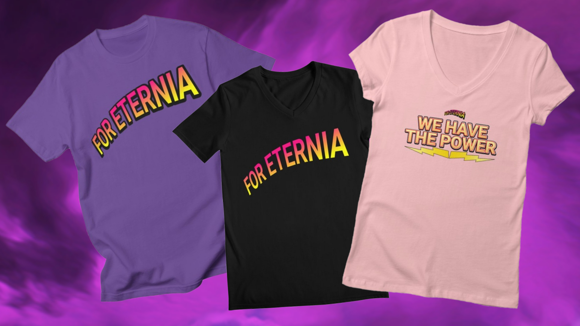 FOR ETERNIA Official Shirts are now available!