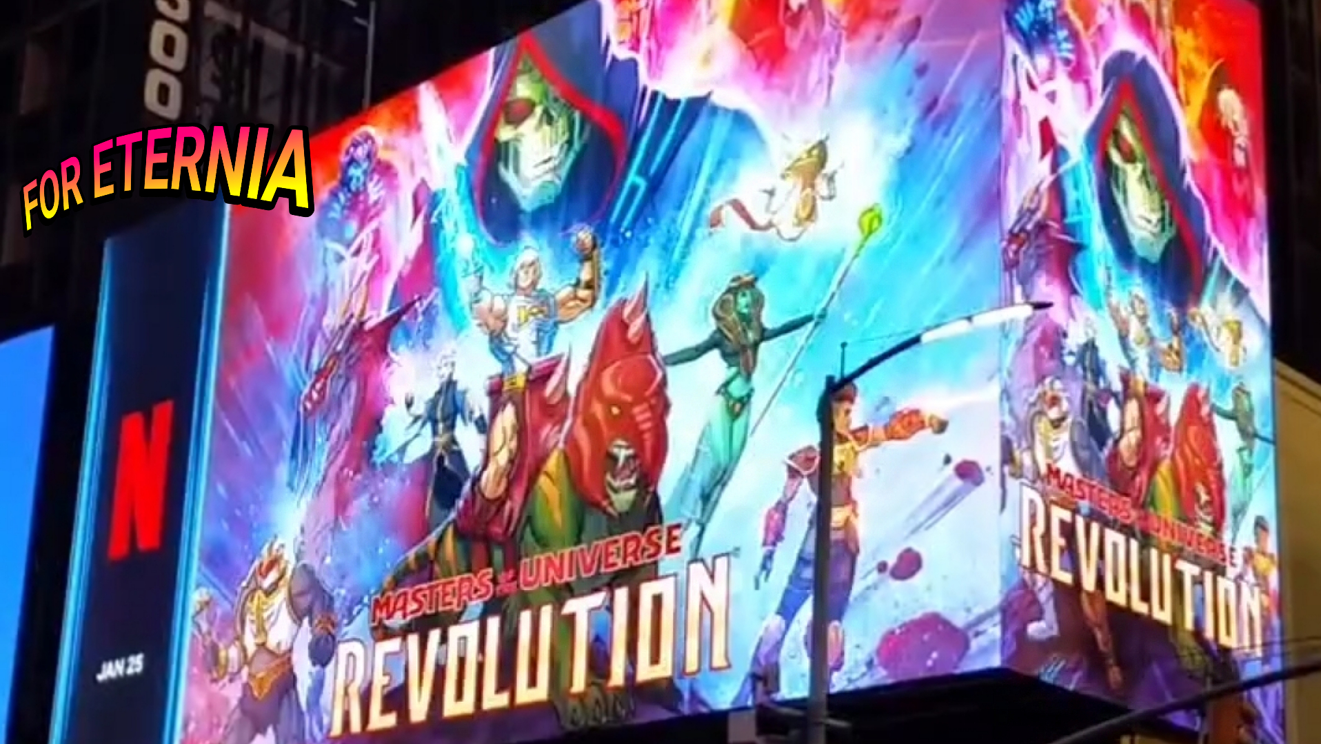 ”Masters of the Universe: Revolution” Promotional Billboard spotted in New York City