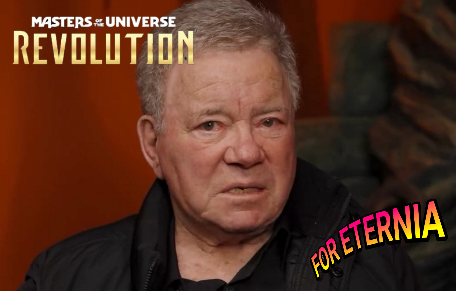 Watch actor William Shatner answer (humorously) why he decided to play the role of *SPOILER* in ”Masters of the Universe: Revolution”