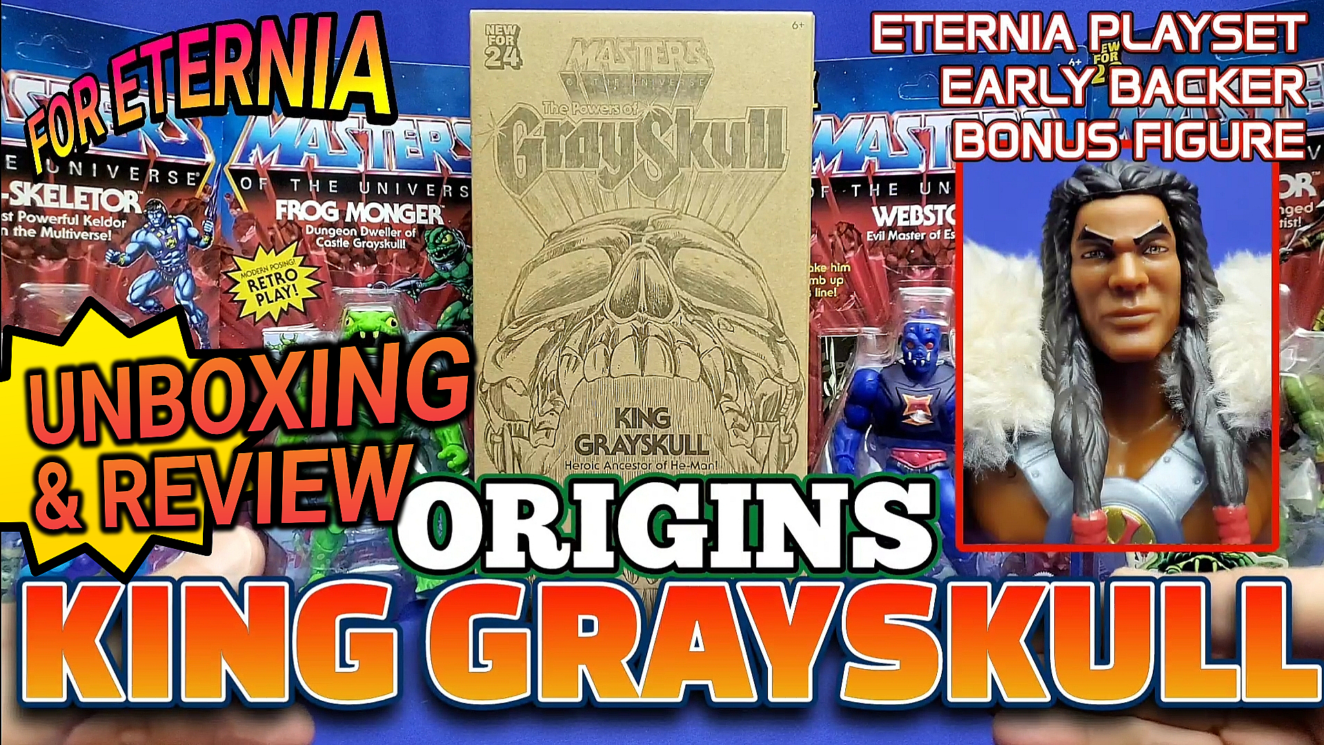 UNBOXING & REVIEW: The Eternia Playset ”Early Backer Bonus” KING GRAYSKULL Masters of the Universe Origins Action Figure