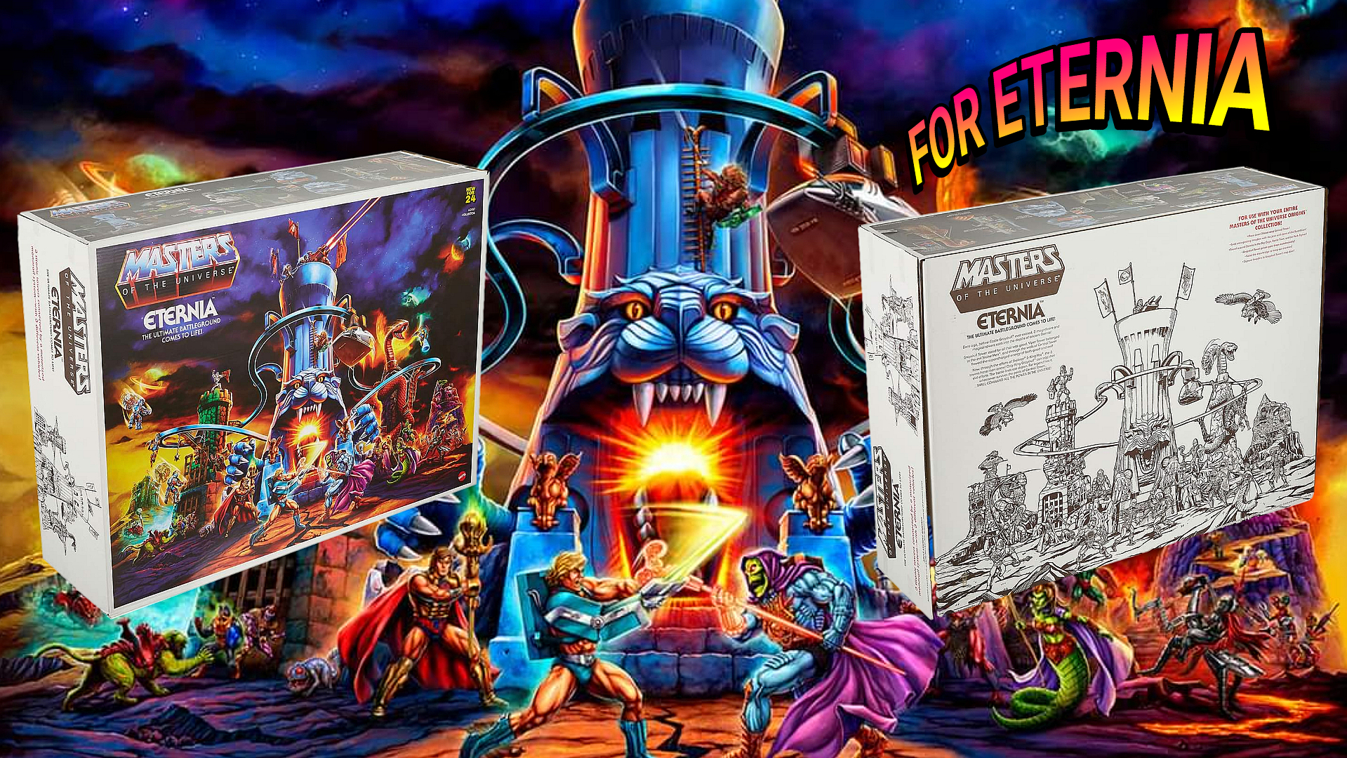 Mattel releases official images of the Eternia Playset Packaging and included Poster