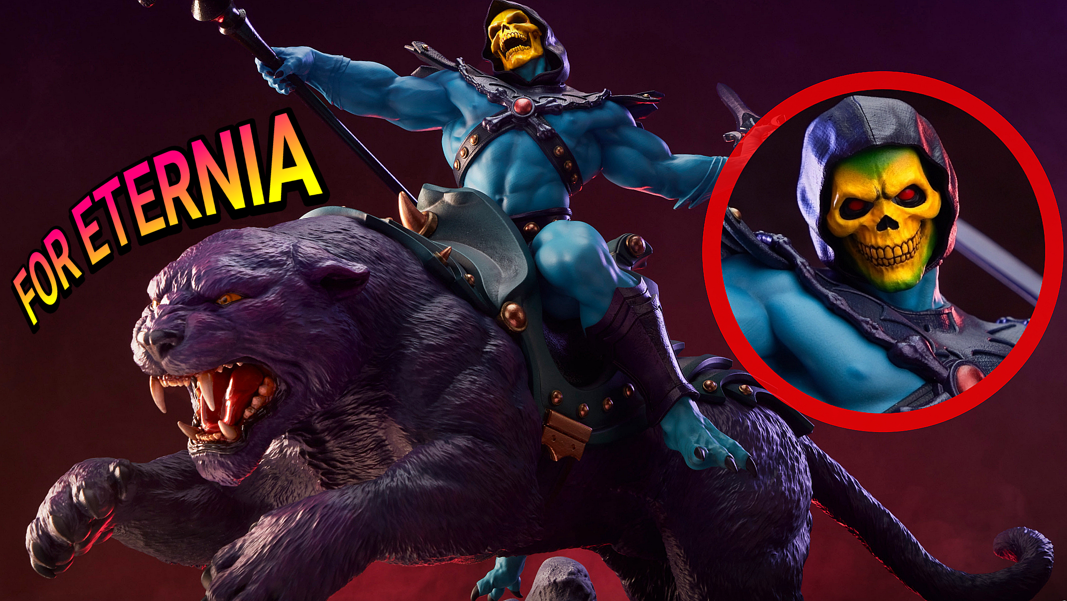 New Skeletor & Panthor ”Classic” Deluxe 1:6 Scale Maquette available to Pre-Order Now from Tweeterhead!