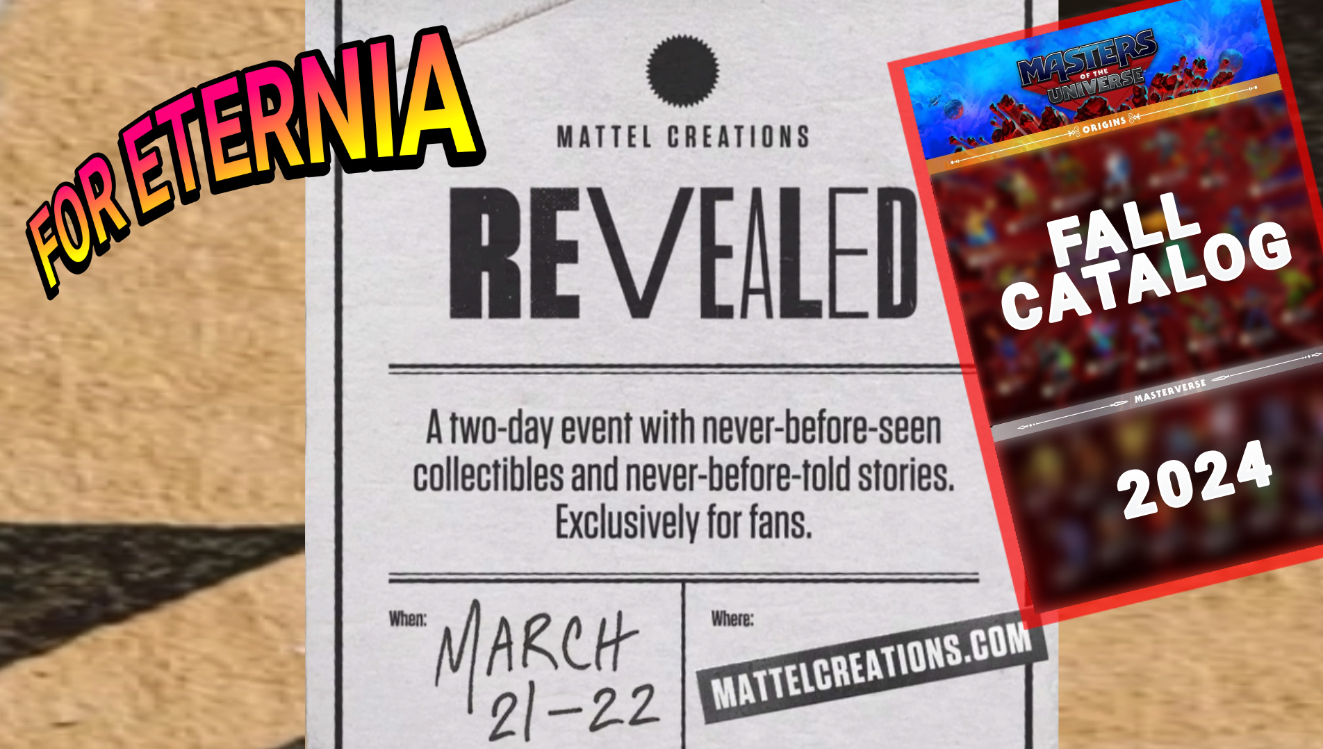 New ”Mattel Creations REVEALED” Virtual Event to feature Origins & Masterverse Fall 2024 Catalog?