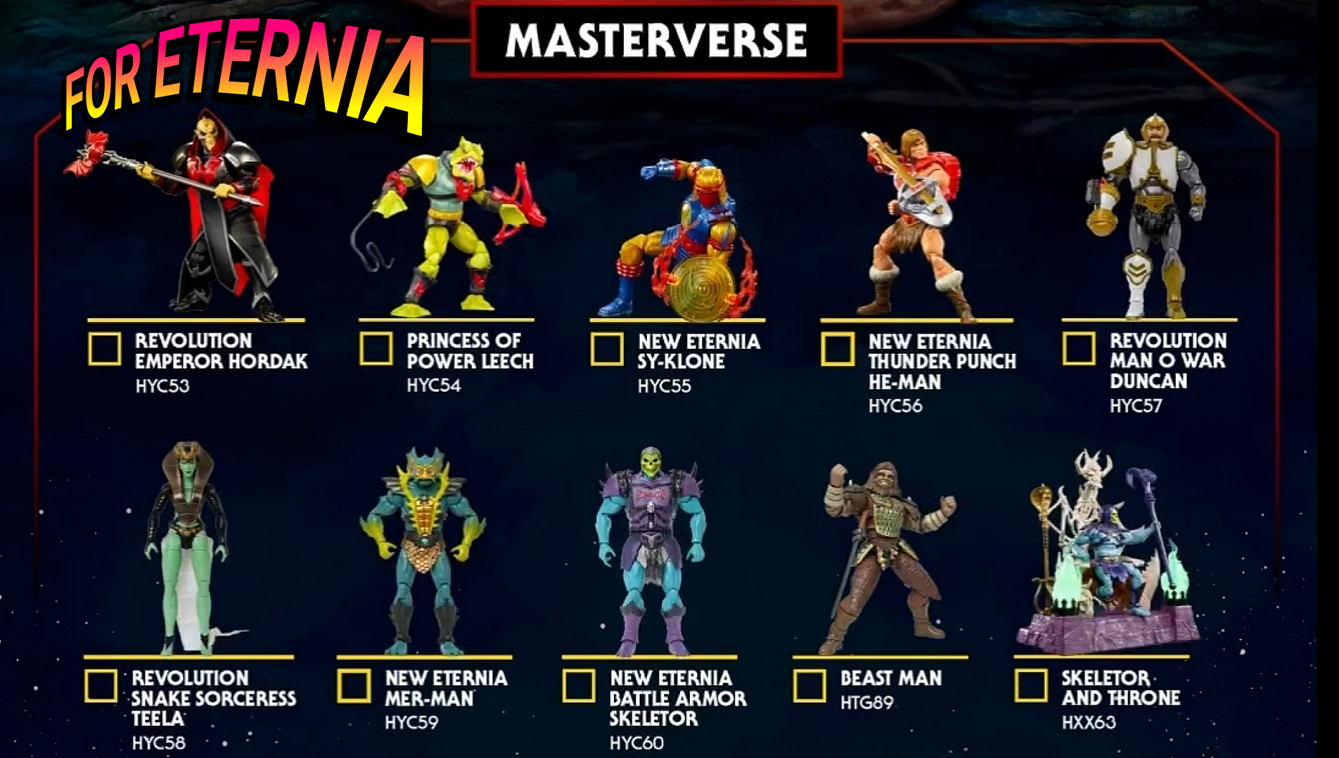 *UPDATED* NEW MASTERVERSE FIGURES! Pre-Orders begin tomorrow for the Masters of the Universe Summer & Fall 2024 Catalog
