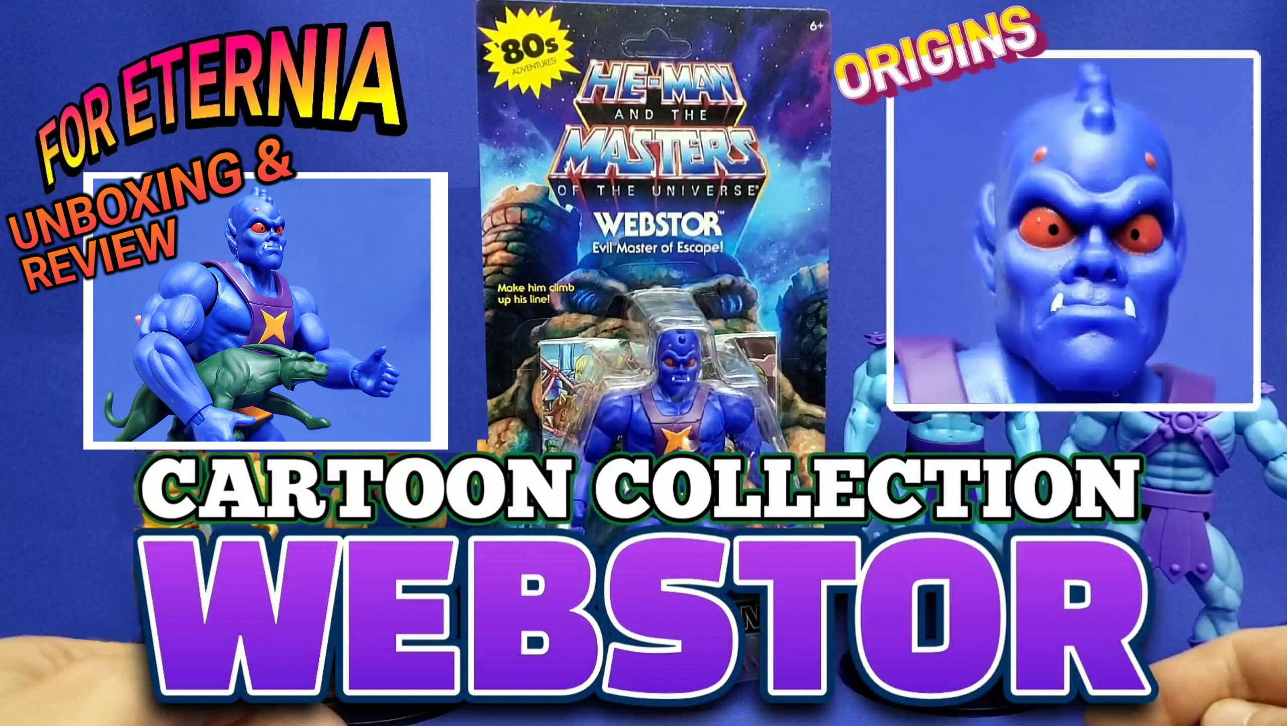 UNBOXING & REVIEW Origins ”Cartoon Collection” WEBSTOR He-Man and the Masters of the Universe Action Figure