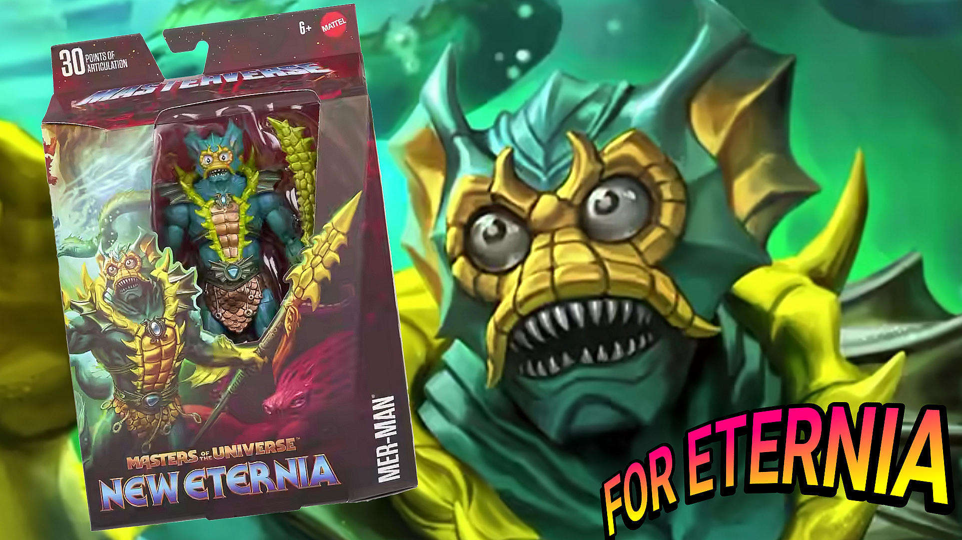 Full Packaging revealed for the upcoming Wave 14 Masterverse ”New Eternia” MER-MAN Figure