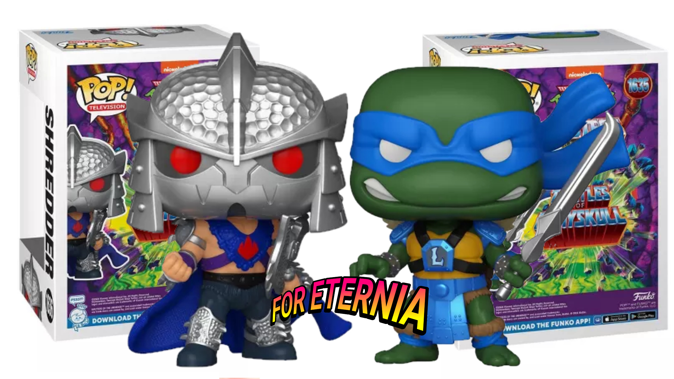 Funko POP! ”Turtles of Grayskull” LEONARDO and SHREDDER now available for Preorder!