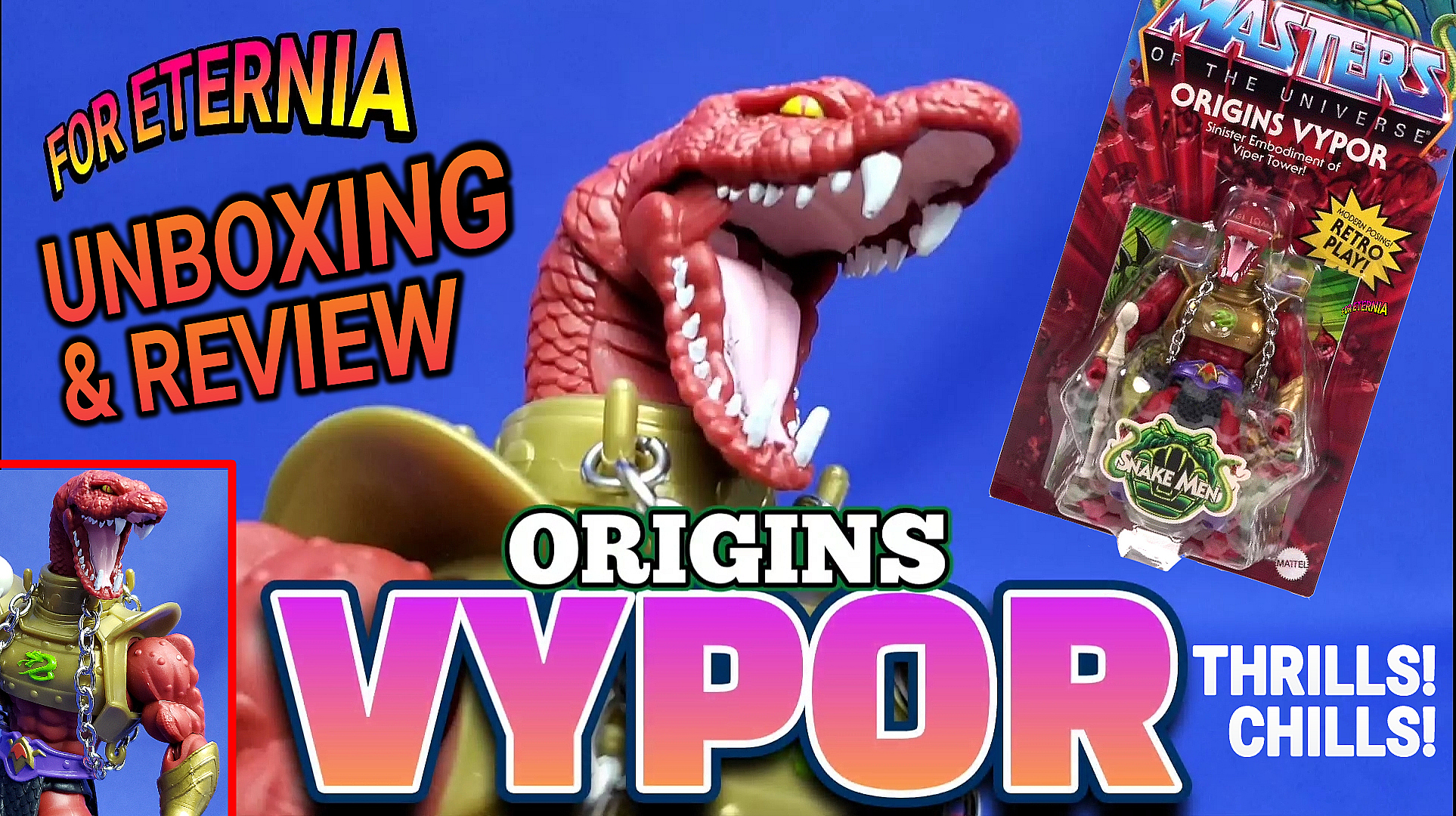 UNBOXING & REVIEW Origins ”Vintage” VYPOR Masters of the Universe Action Figure