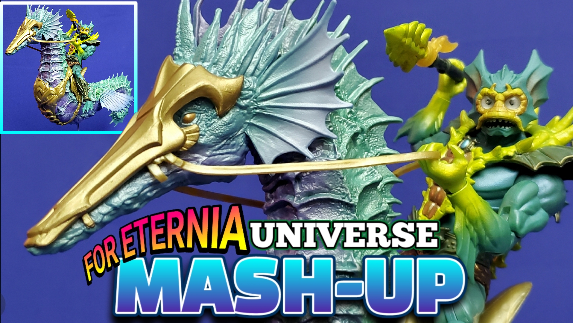 FOR ETERNIA Universe MASH-UP! Mer-Man gets a Mount! Masterverse New Eternia MER-MAN & DC Multiverse Aquaman STORM