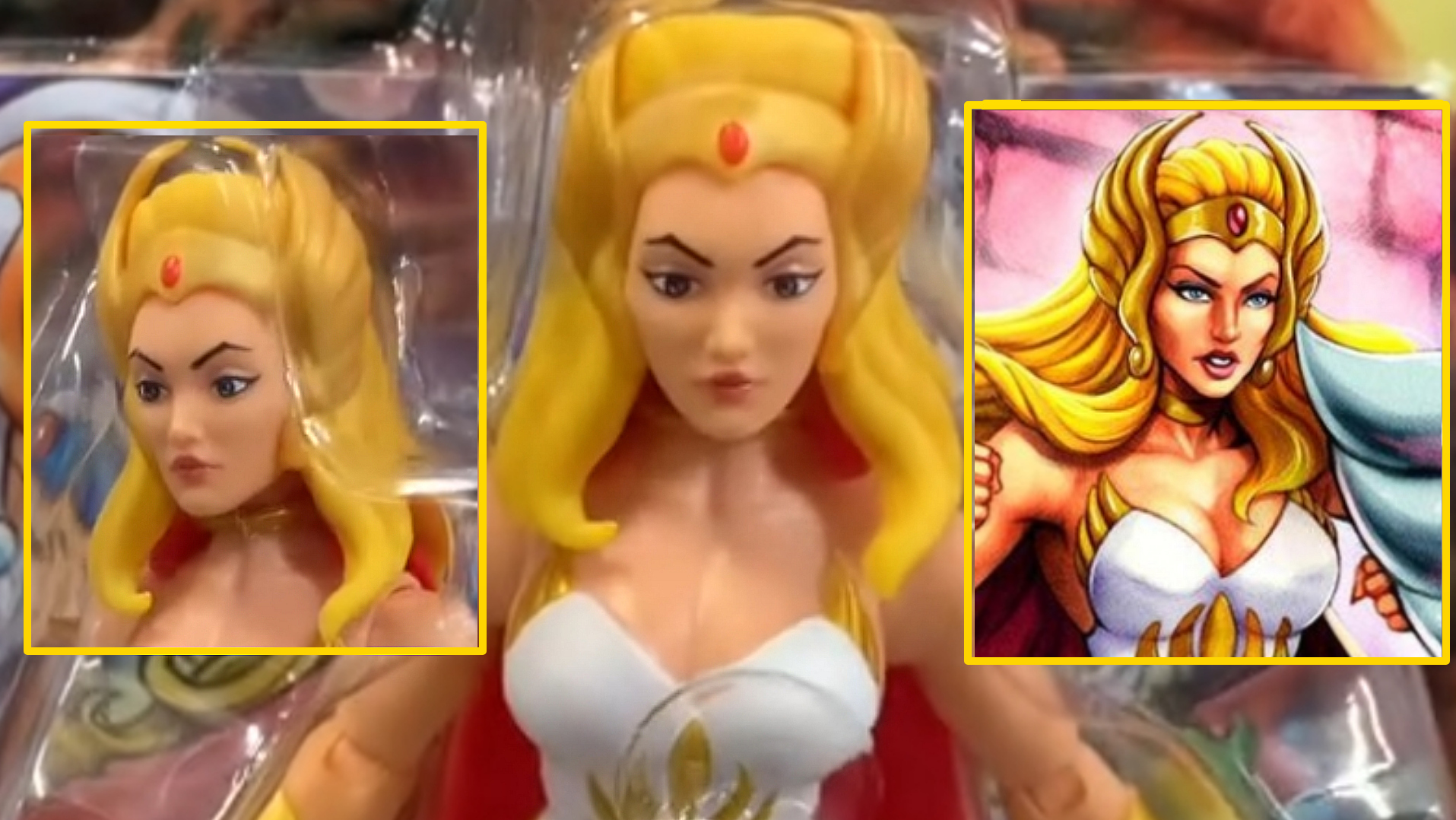 A closer look at the art and sculpt for the Origins ”Cartoon Collection” SHE-RA 40th Anniversary Figure