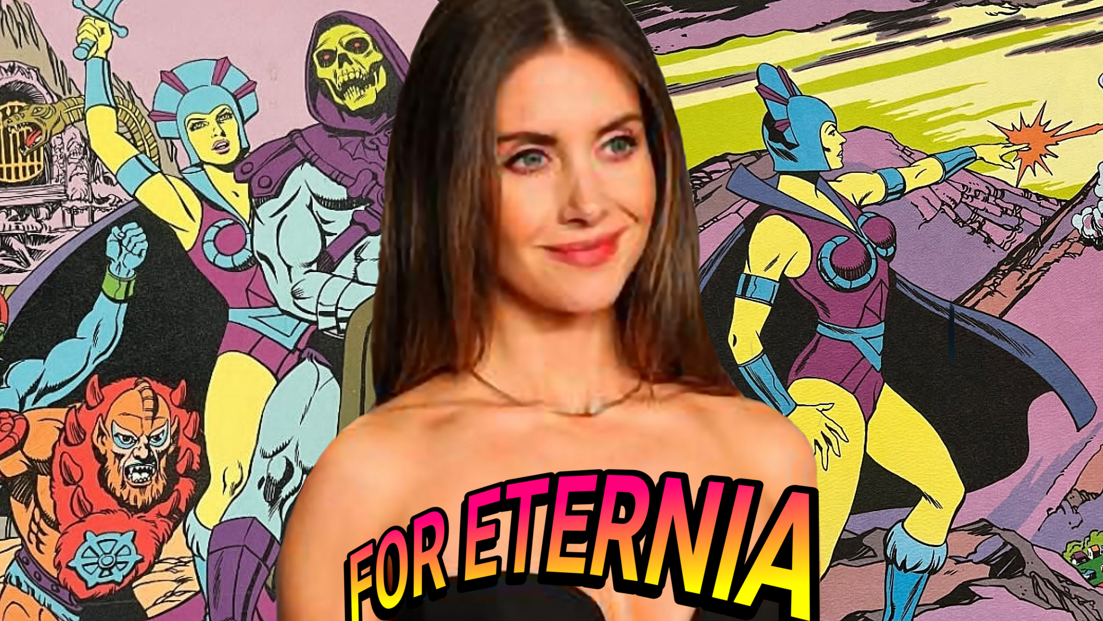 Allison Brie begins researching her EVIL-LYN Movie Role with a Classic ”Masters of the Universe” Golden Book