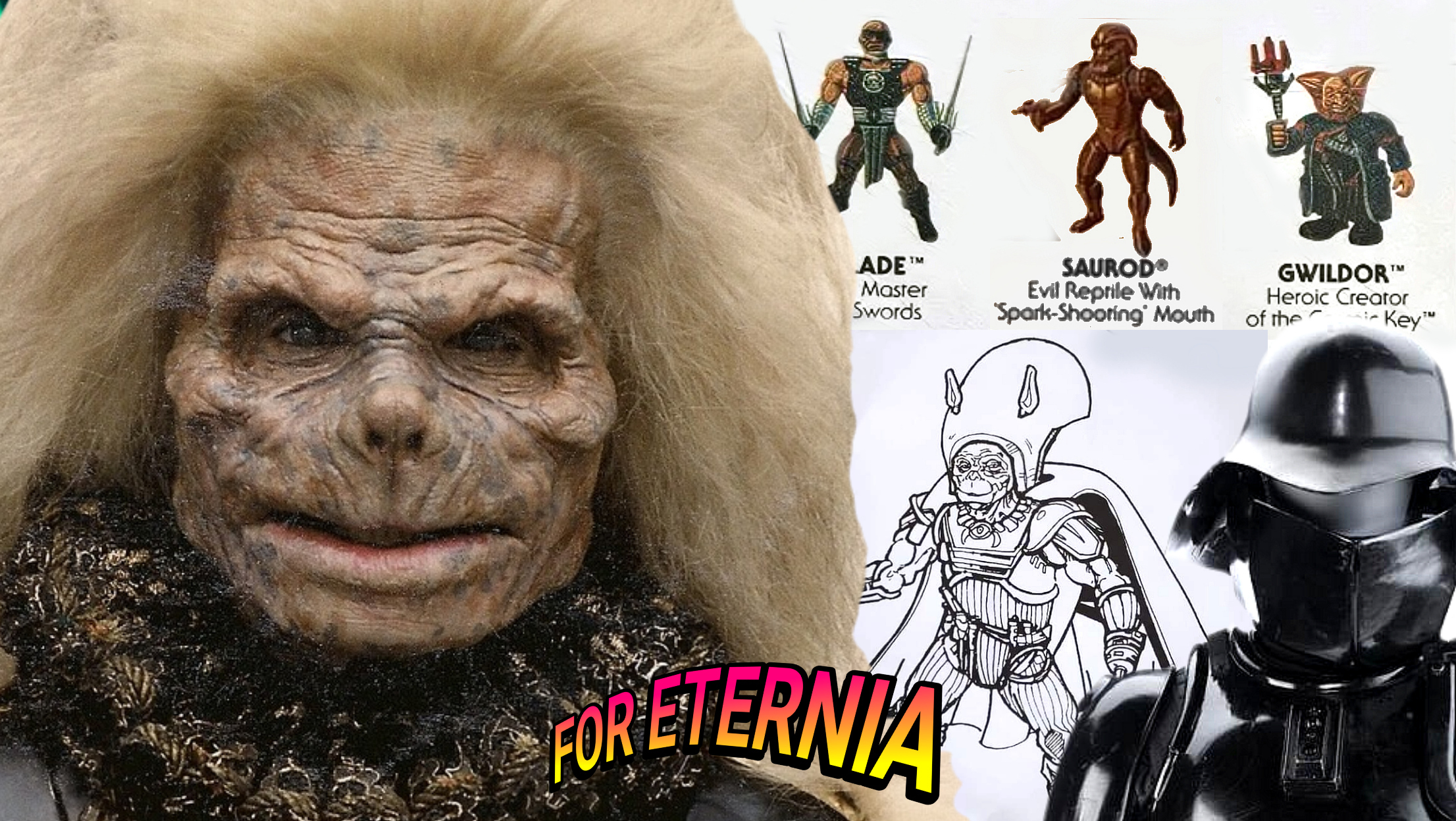 Unproduced vintage figure designs revealed for ”Masters of the Universe” 1987 Movie KARG and SKELETOR TROOPER