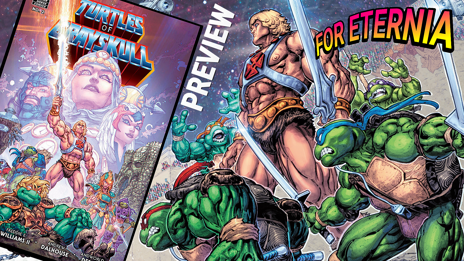 Five Page PREVIEW of Dark Horse Comics ”Turtles of Grayskull” Issue #2 is Revealed