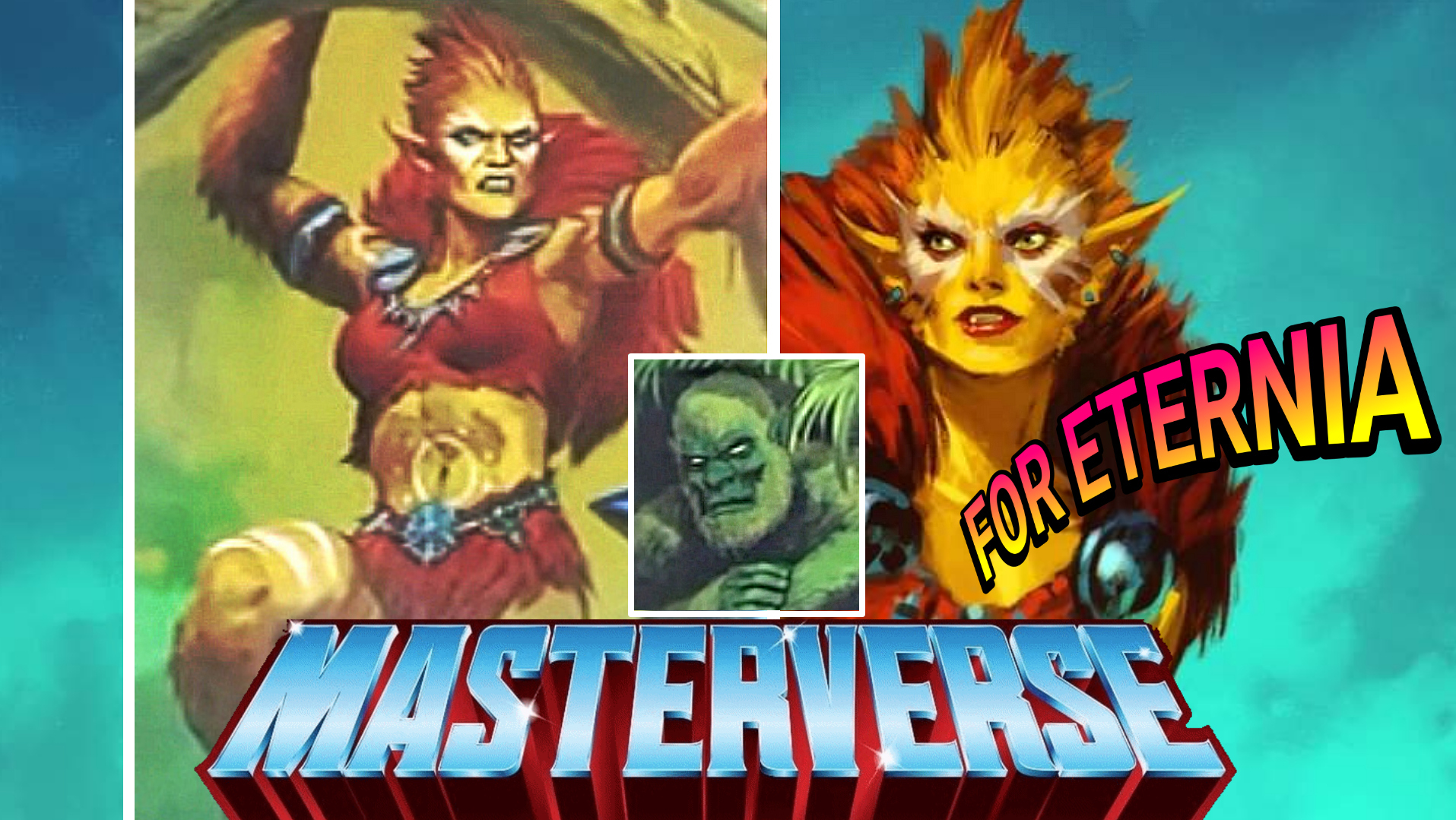 BEAST WOMAN teased again in Masterverse ”New Eternia” Packaging Artwork! (Moss Man too!)