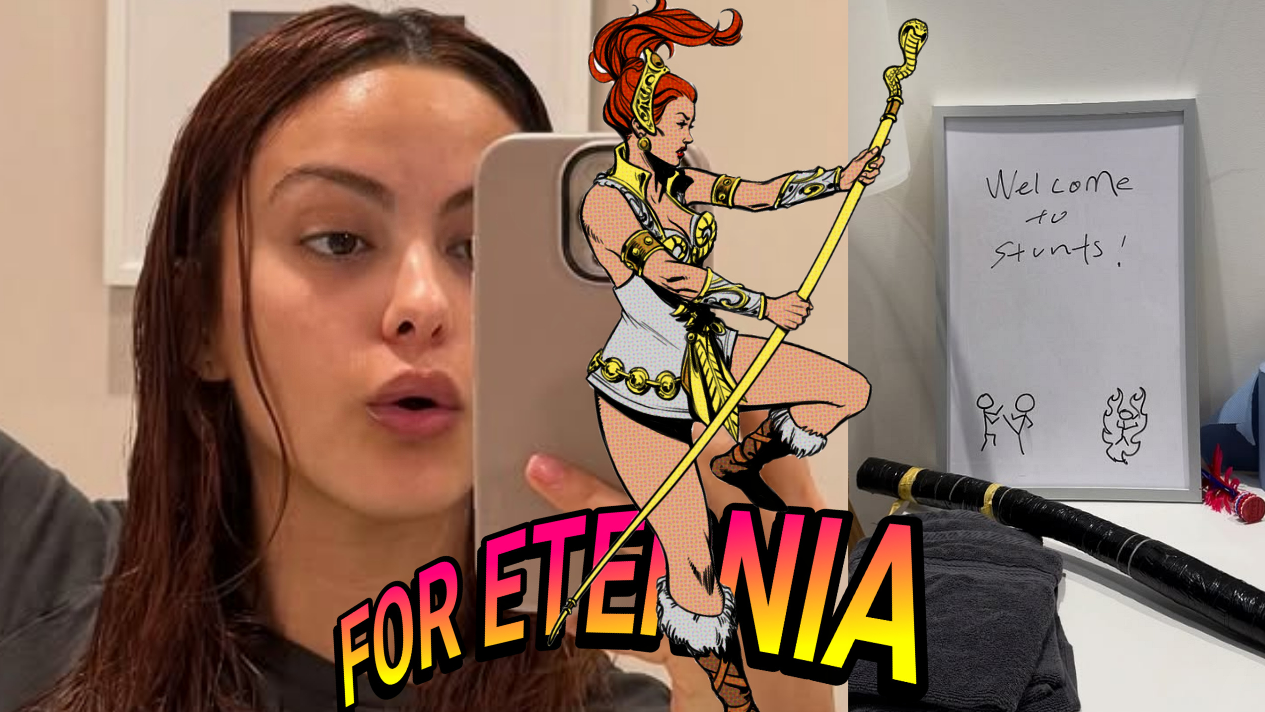 Upcoming ”Masters of the Universe” Movie Teela actress Camila Mendes teases STUNT TRAINING