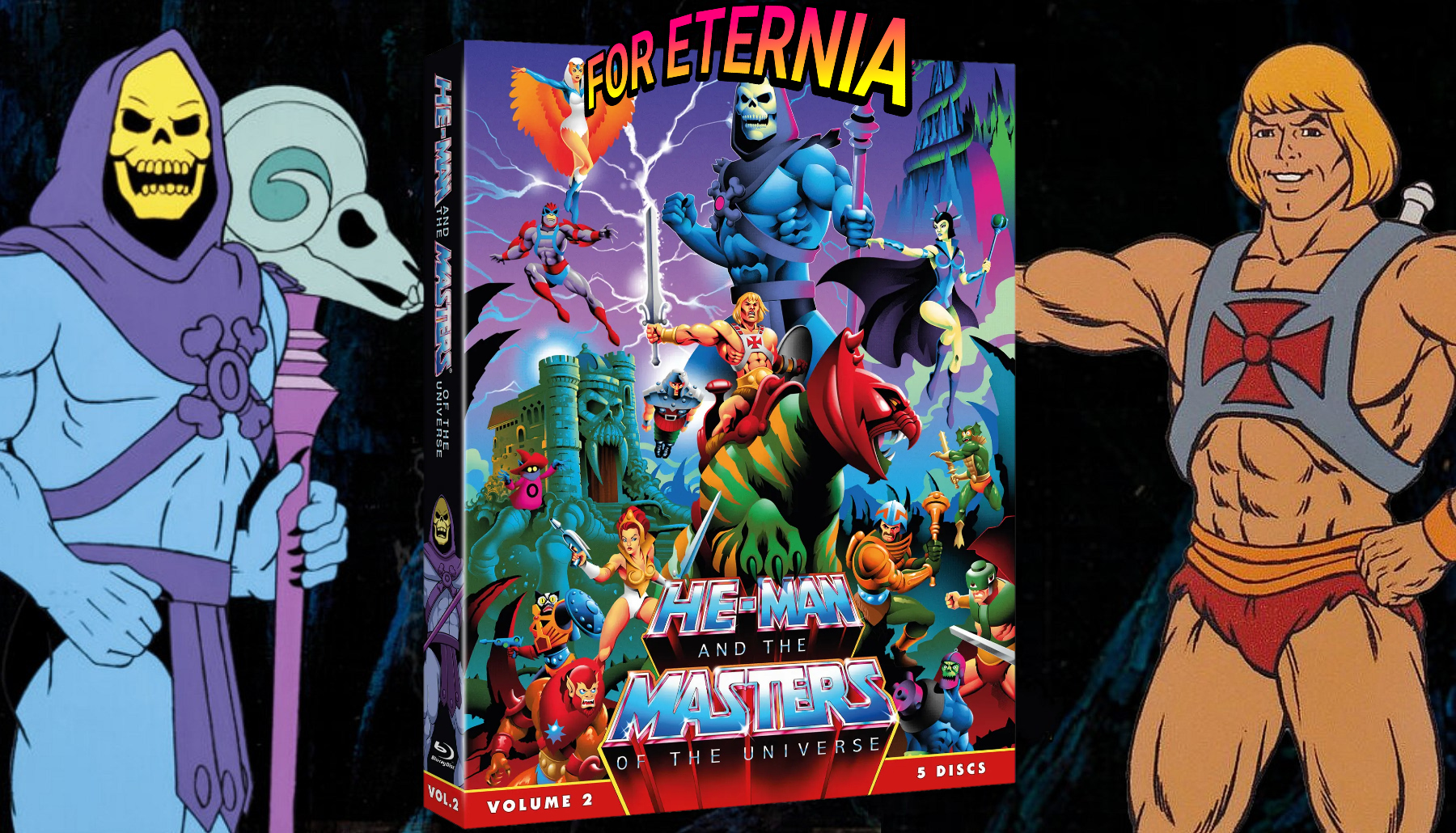 Plaion Pictures ”He-Man and the Masters of the Universe” Vol. 2 Blu-Ray is in a state of Perpetual Delay… but new COVER ART is revealed! *Updated with Release Date*